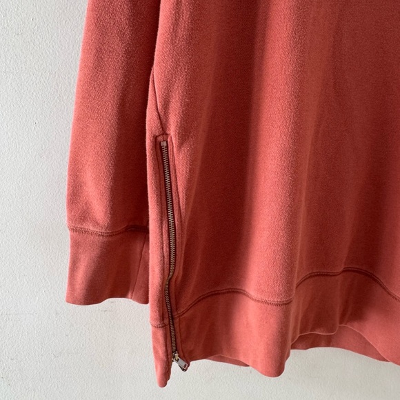 Aerie Hoodie, zipper details, sz Large, ribbon, 3/4 sleeve, relaxed, cropped - Picture 6 of 13